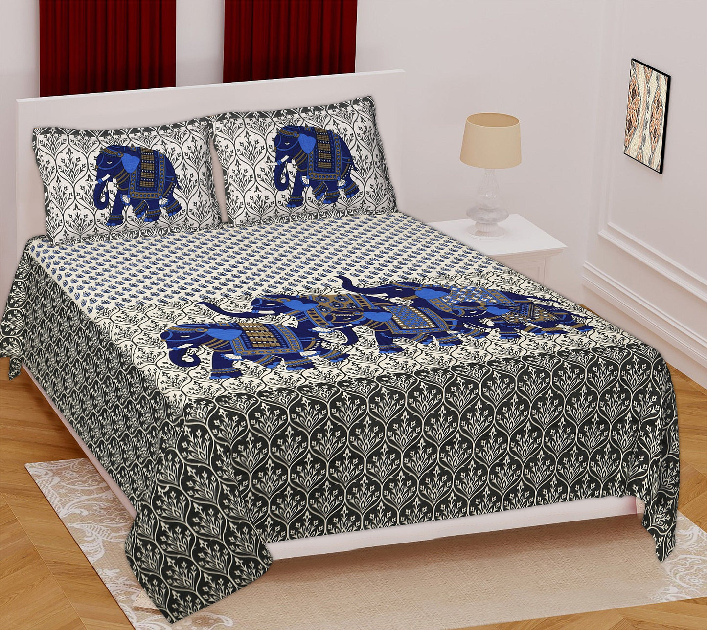Contemporary Lines Double Bed Sheet