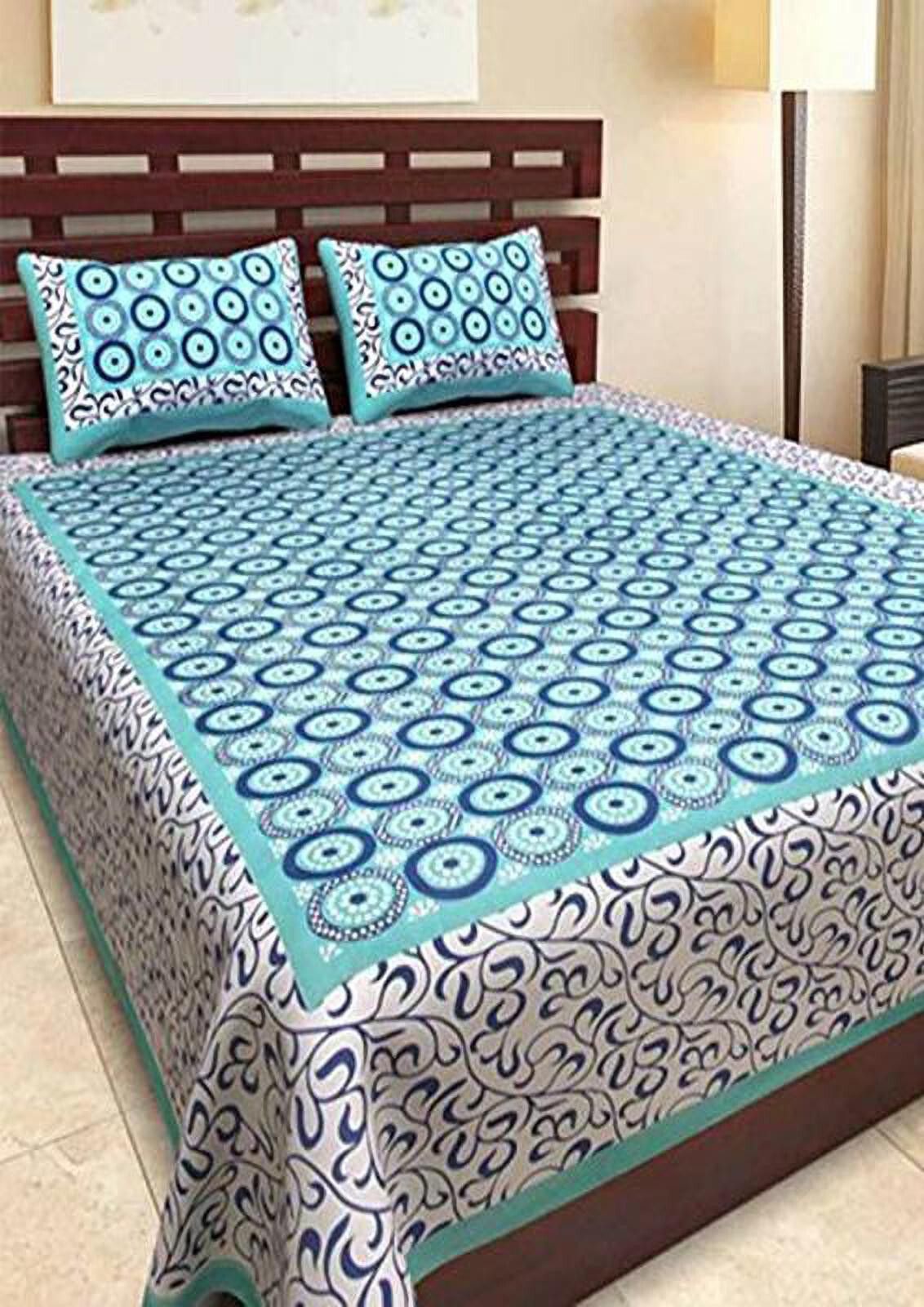 Handwoven Print Double Bed Sheet