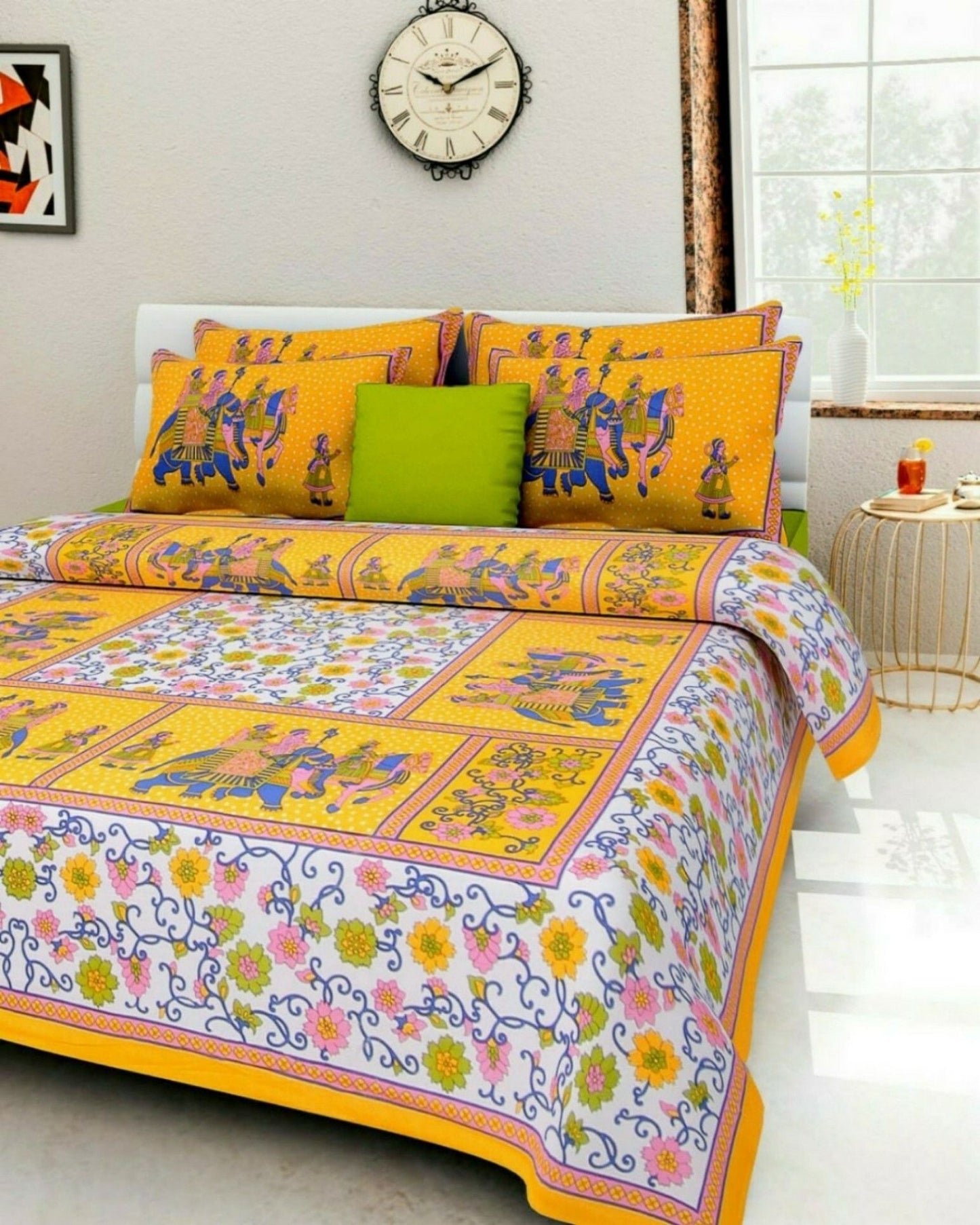 Bamboo Fabric Double Bed Sheet