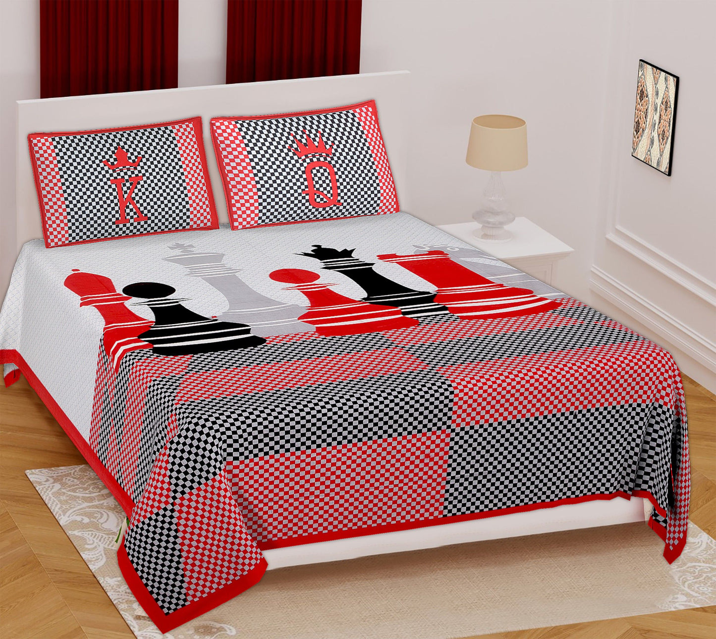 Mosaic Pattern Double Bed Sheet