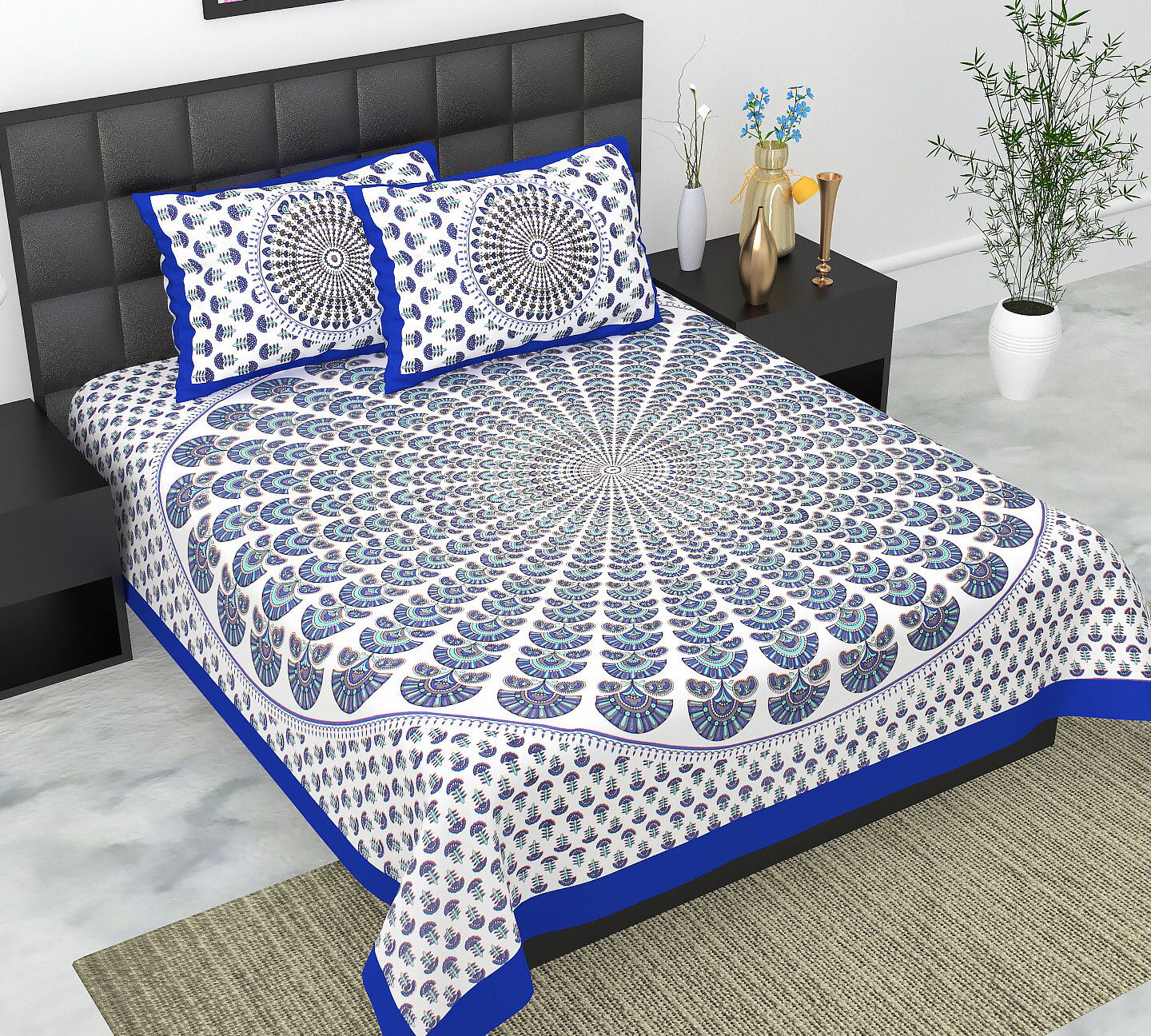 LuxeSilk Double Bed Sheet