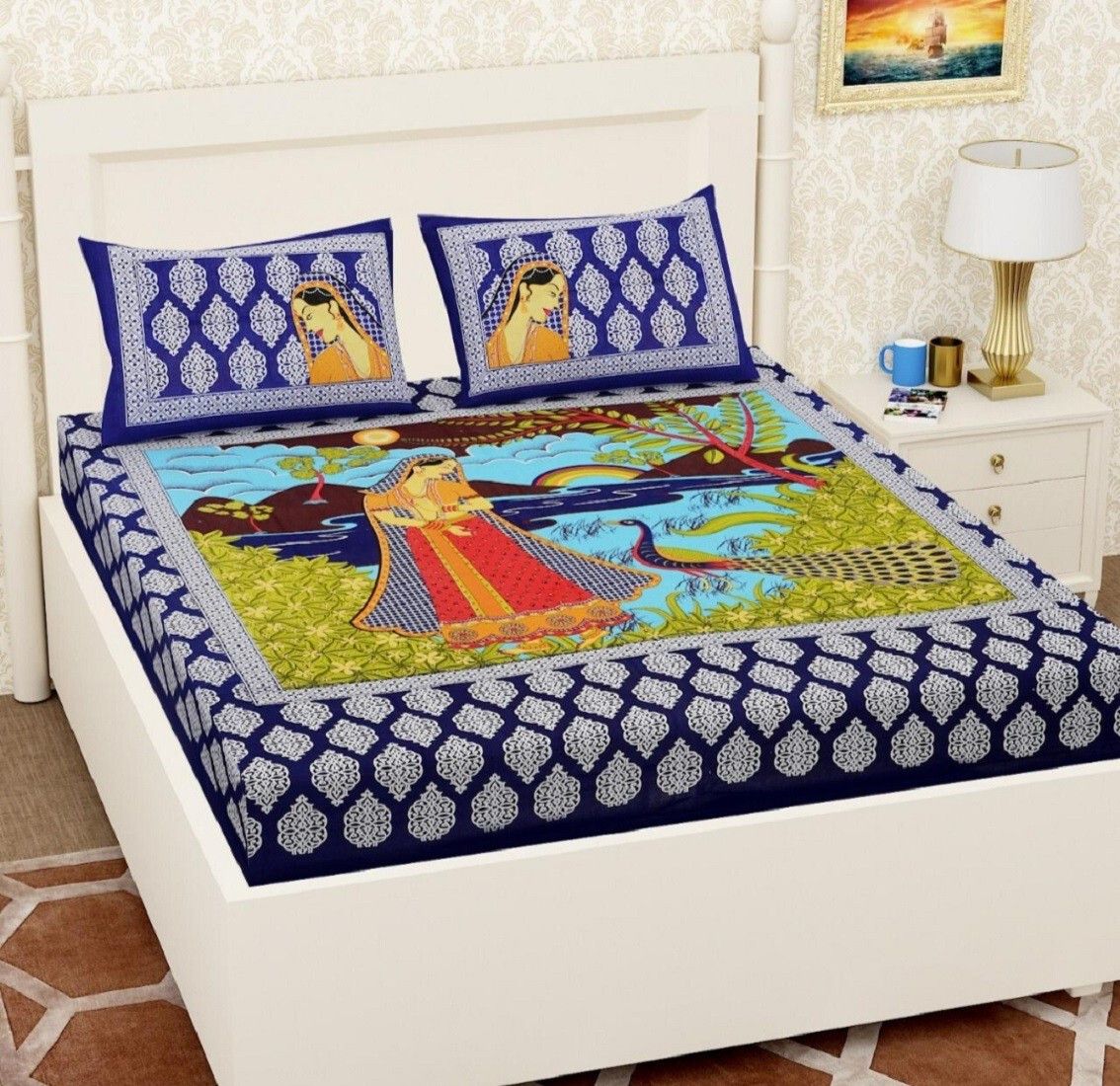 Exotic Art Double Bed Sheet