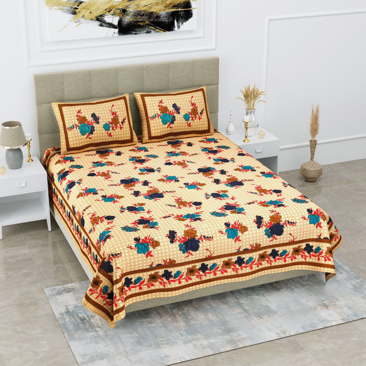 Premium Printed Double Bed Sheet