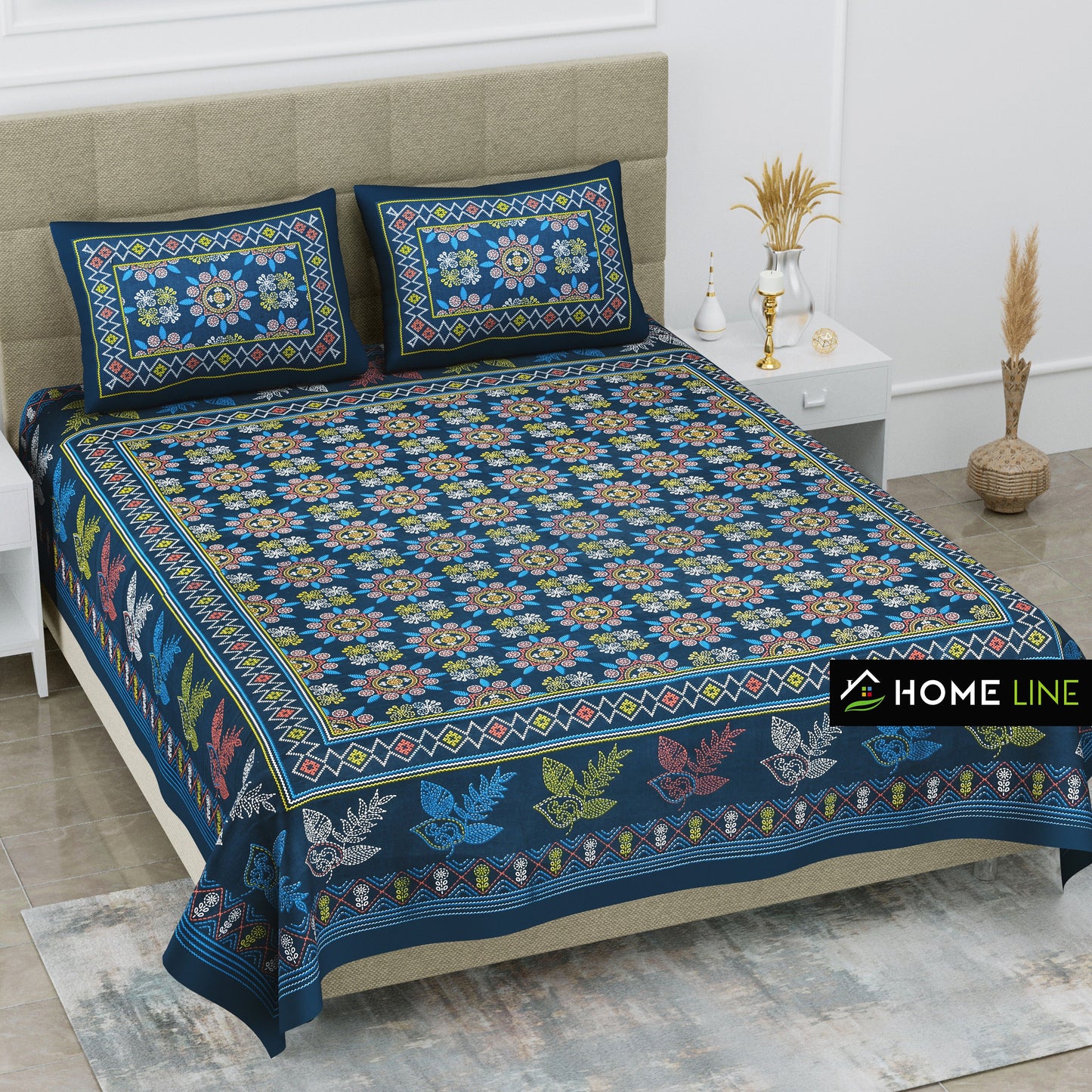 Cityscape Double Bed Sheet