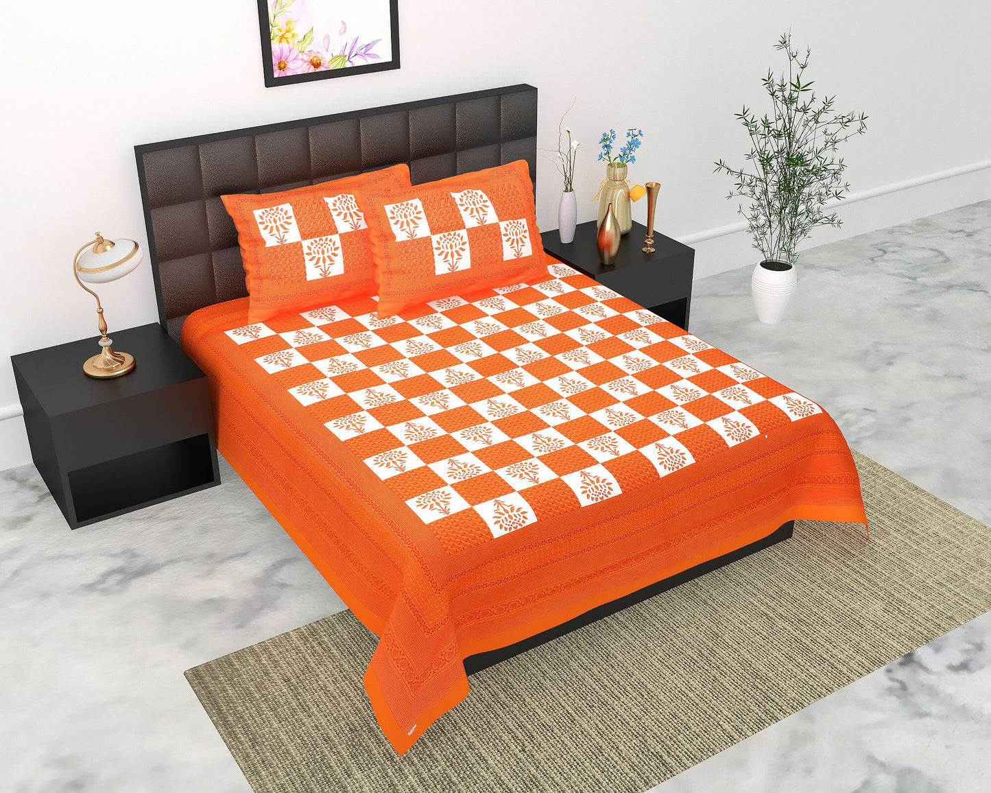 Ethnic Charm Double Bed Sheet