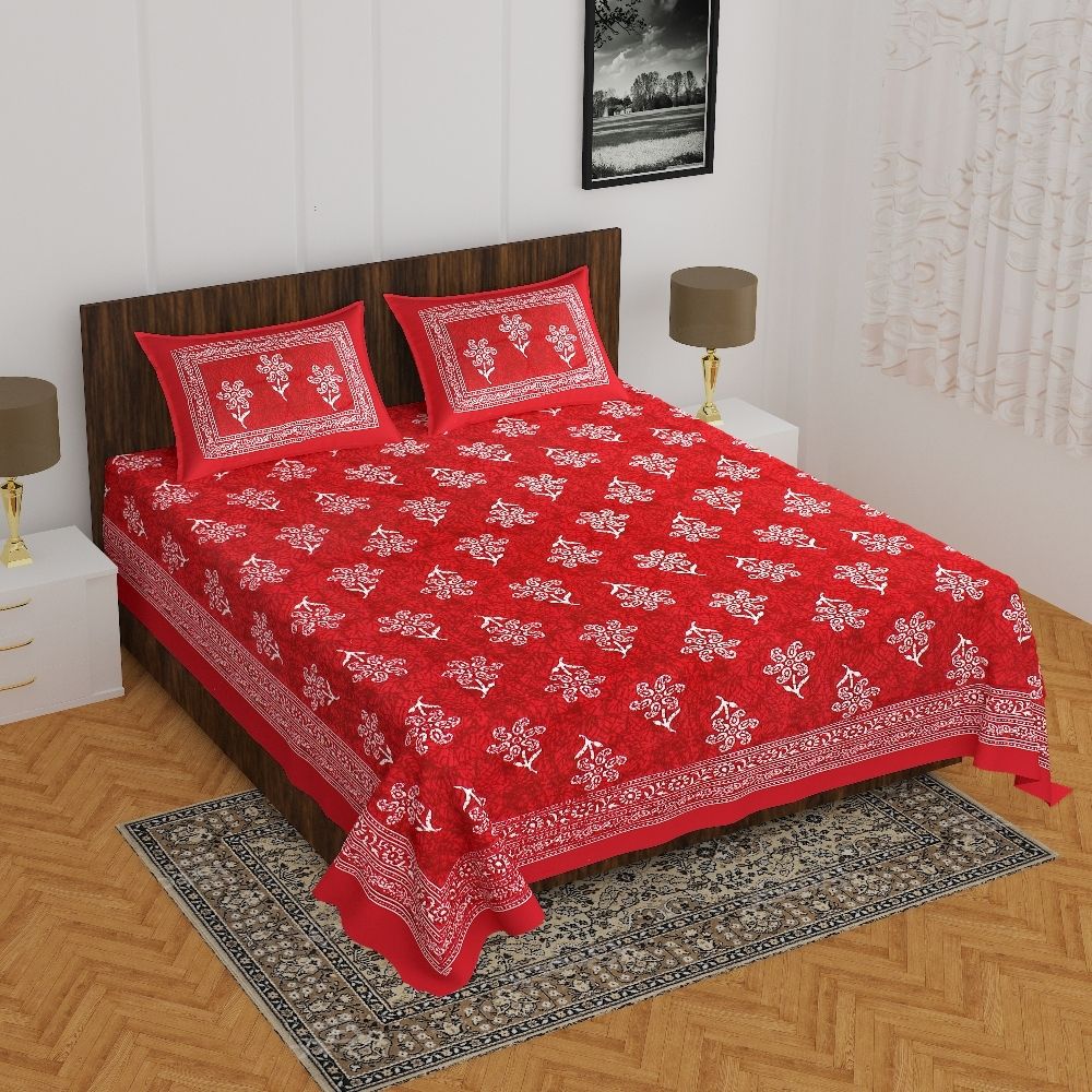 Block Print Double Bed Sheet