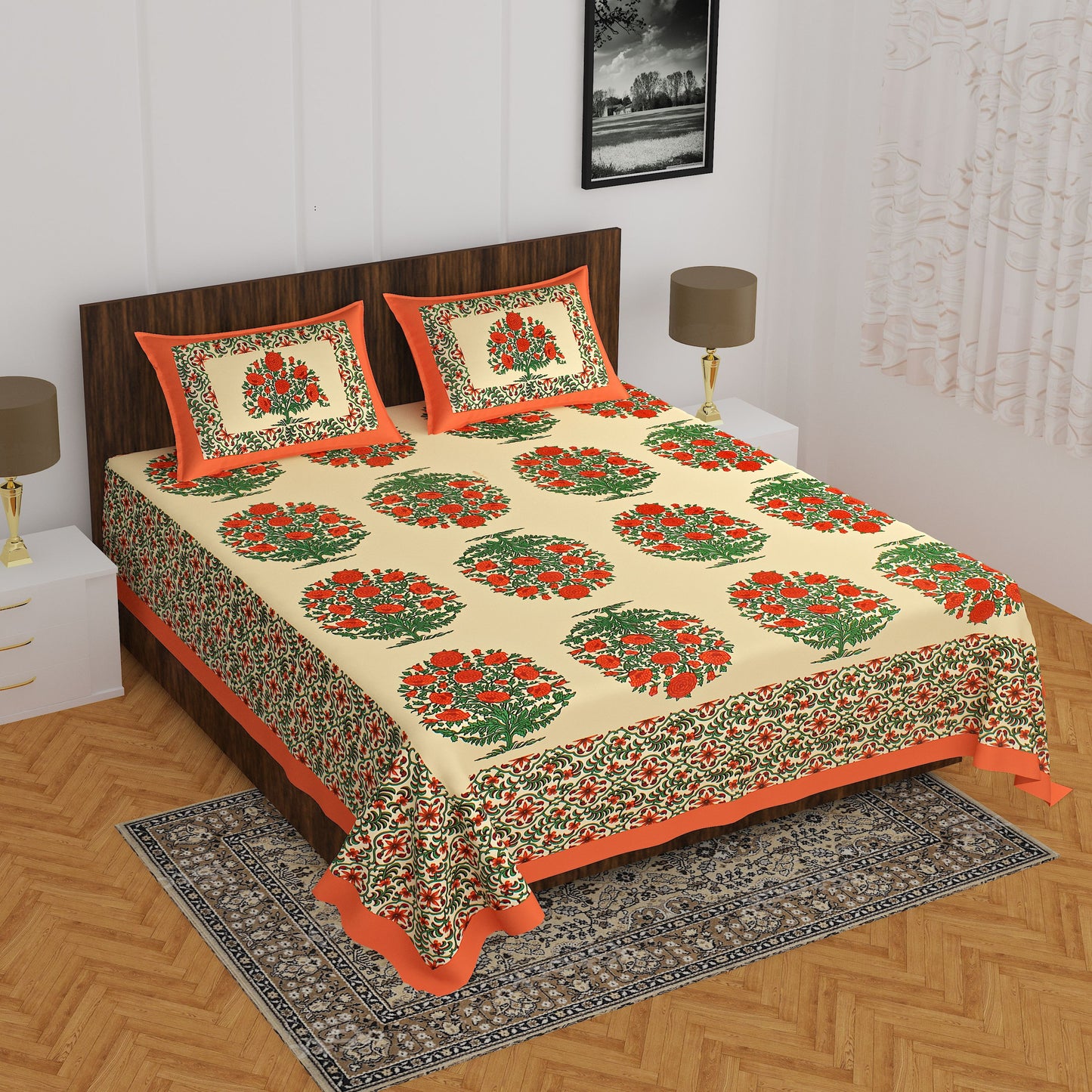 Dream Pattern Double Bed Sheet