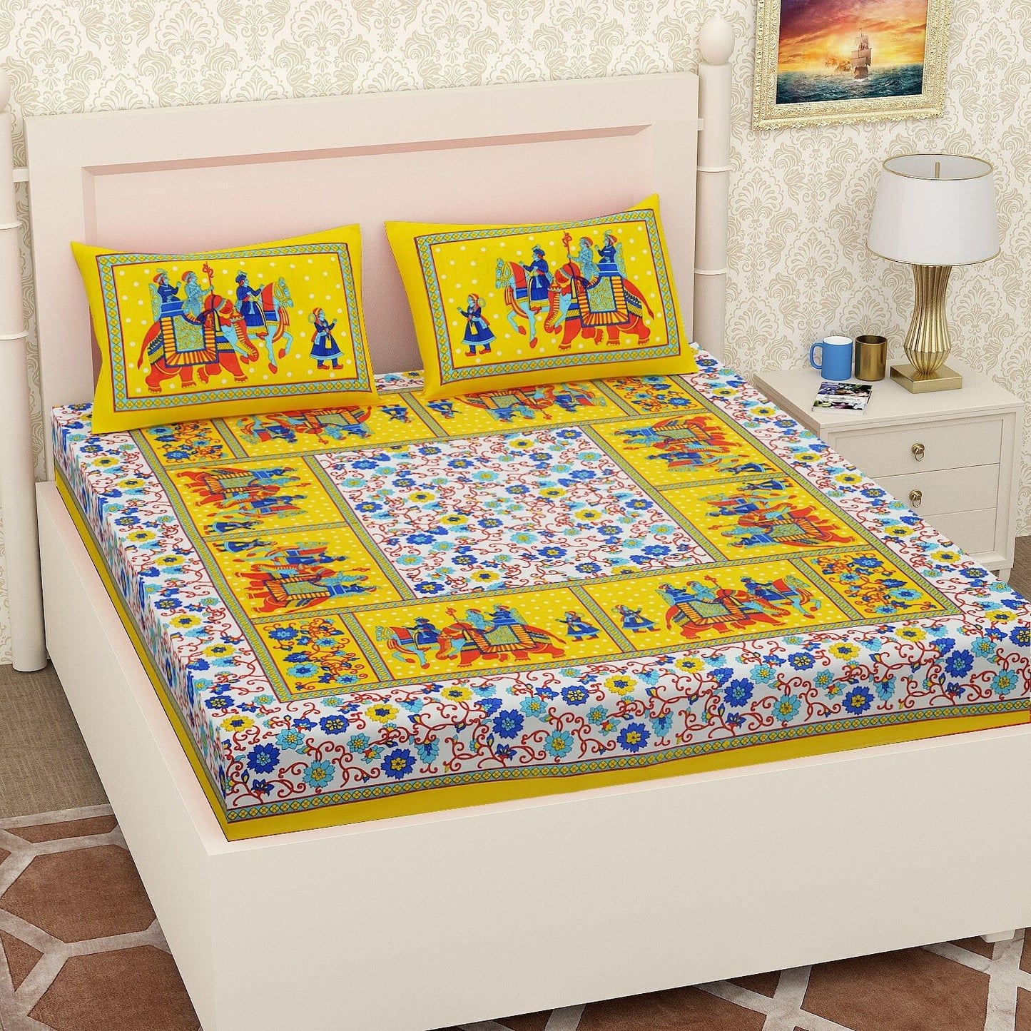 Tropical Paradise Double Bed Sheet