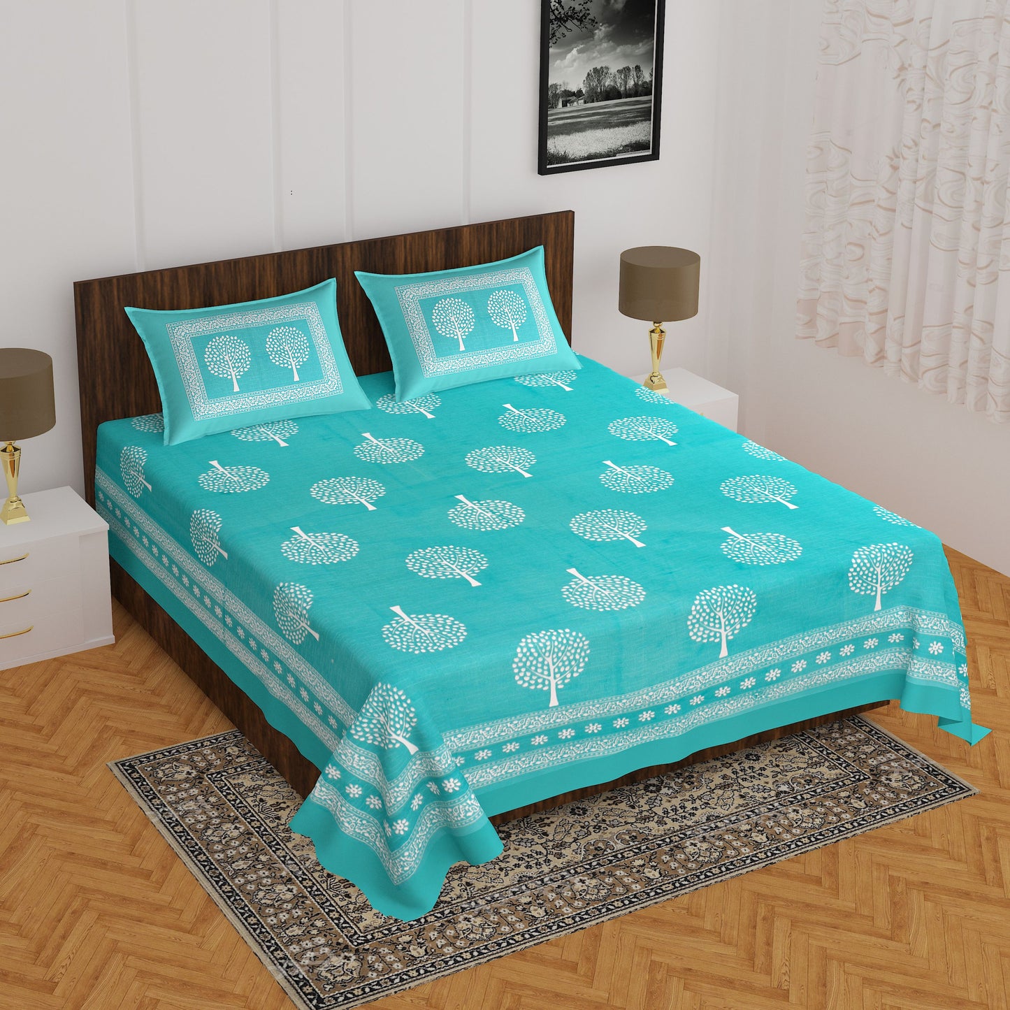 Premium Art Double Bed Sheet