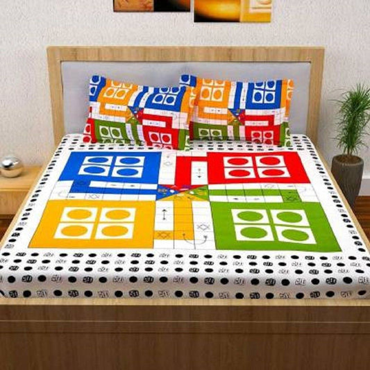 Safari Print Double Bed Sheet