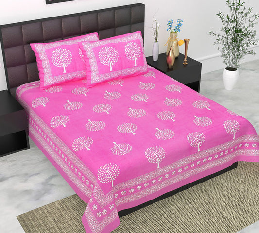 Geometric Print Double Bed Sheet
