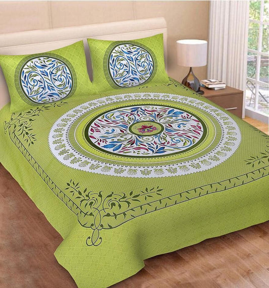 Vintage Floral Double Bed Sheet