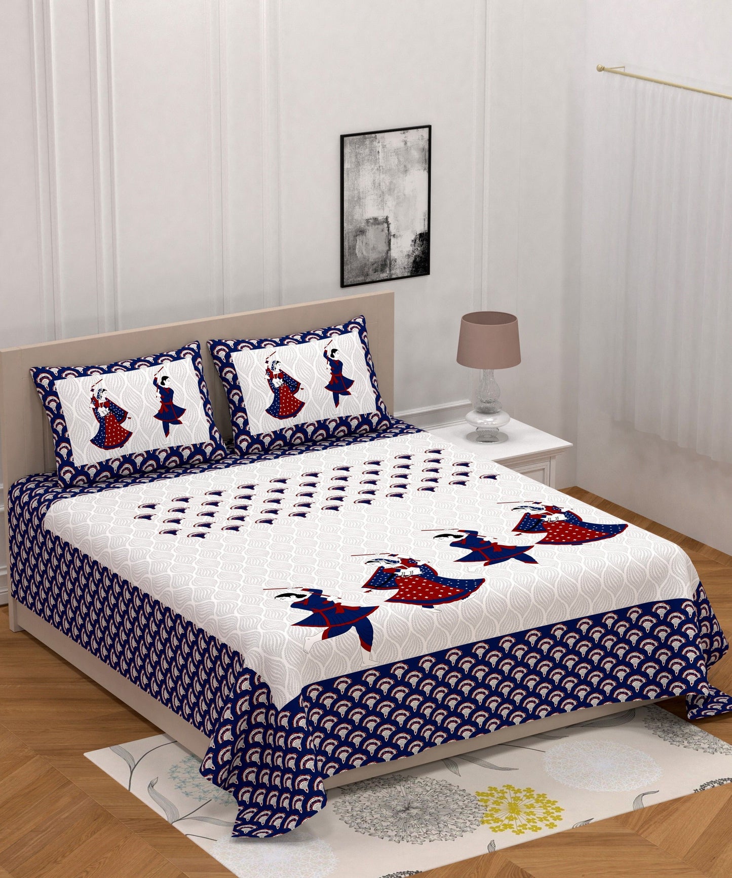 Paisley Pattern Double Bed Sheet